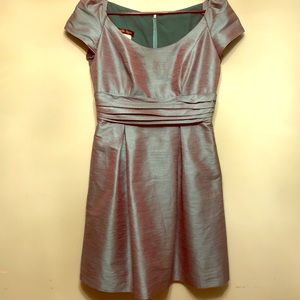 Beautiful Blue Fusion Short Bridesmaid Dress